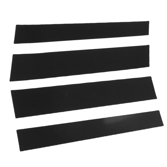 NFTIGB Premium PC Window B-Pillar Post Trim Cover Accent Shell Guard Scratches Blocker Protection Overlay Trim Kits Carbon Piano Black Compatible with Toyota Tundra 2008-2021 (4 Pieces / 10 inches)