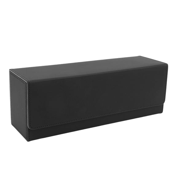NFTIGB Premium PU Leather Card Storage Box Large Capacity Magnetic Closure Card Deck Case for Trading Cards Black 12.60 x 4.33 x 3.94 inches
