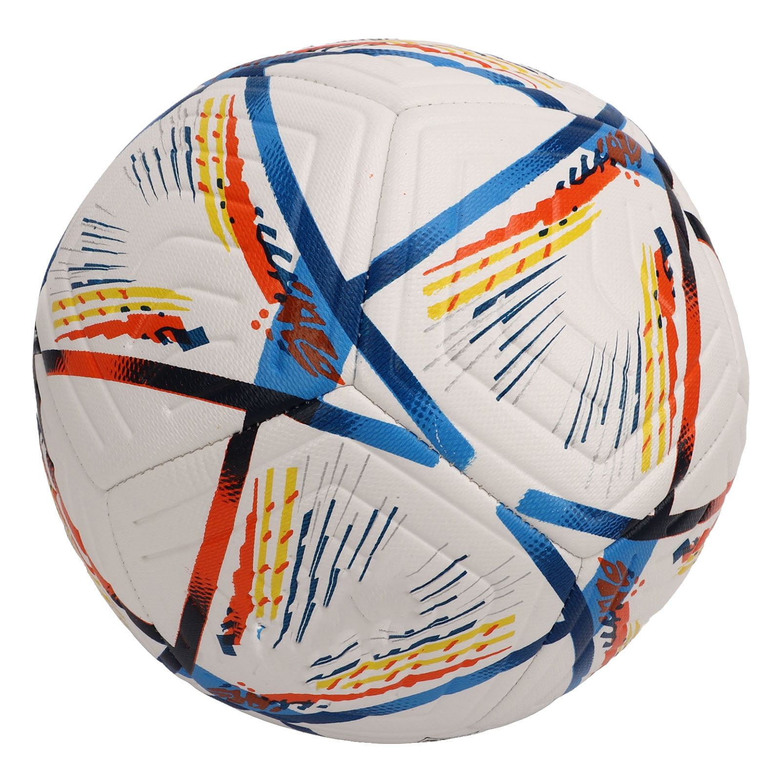 NFTIGB Premium PU Soccer Ball Size 5 Football Training Balls for Adult and Youth Professional Team Match Play Colorful Bright Pattern Design (8.66 inches / 22 cm) Great for Outdoor Sports