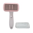 thumbnail image 1 of NFTIGB Premium Pet Self Cleaning Slicker Brush for Cats and Dogs, Removes Loose Undercoat Mats Tangles, Ergonomic Grooming Tool with Massage Particles, Pink (8.27 inches / 21 cm), 1 of 9