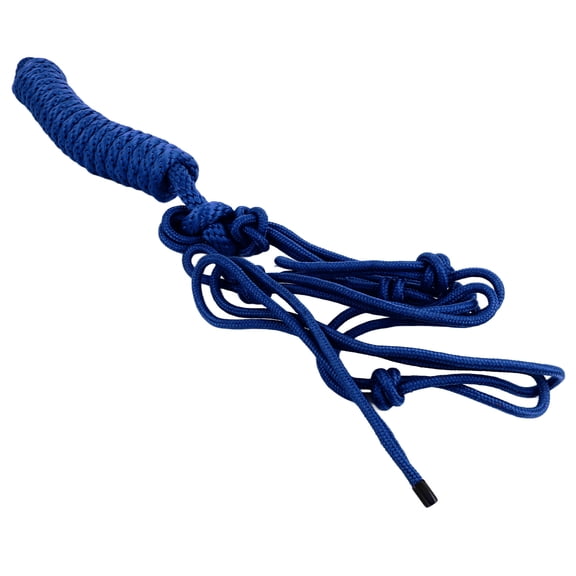 NFTIGB Premium Rope Halter Multi Knots Adjustable Safe Wearable Weaving Horse Halter for Training Daily Use, Blue, Dimensions 14.96 inches / 38.00 cm