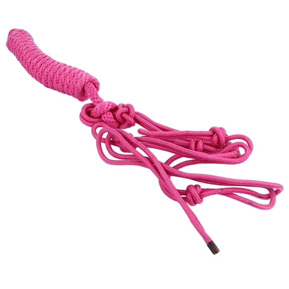 NFTIGB Premium Rope Halter Multi Knots Adjustable Safe Wearable Weaving Horse Halter for Training Daily Use, Pink, Dimensions 14.96 inches / 38.00 cm