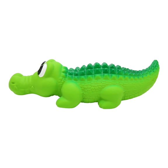 NFTIGB Premium Squeaky Latex Dog Toys, Bite Resistant Crocodile Alligator Shape Pet Chew Toy for Medium Dogs, 8.2 inches / 21 cm Length