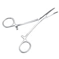 thumbnail image 1 of NFTIGB Premium Stainless Steel Curved Tip Pet Ear Hair Tweezers Dog Cat Grooming Clamp Anti-Slip Handle Ear Care Hair Removal Tool Large 5.5 inches / 14 cm, 1 of 5