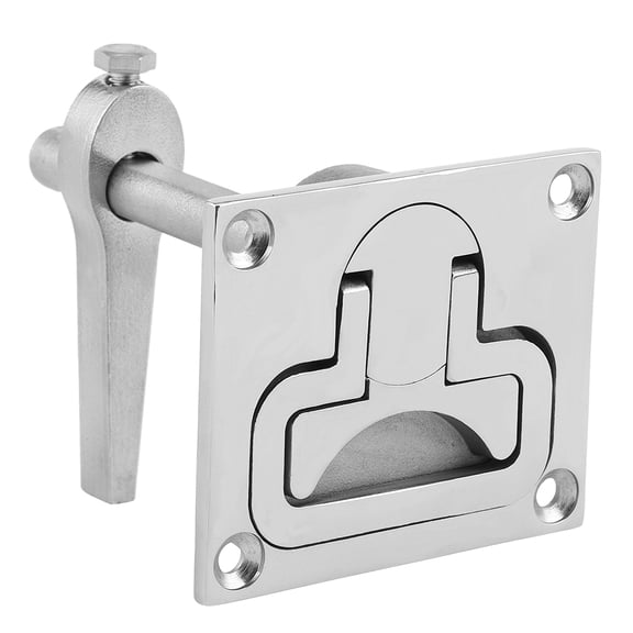 NFTIGB Premium Stainless Steel Flush Mount Boat Floor Lock Hatch Latch Deck Lift Handle Marine Hardware Accessory For Yacht RV Dimensions 2.6 Inches / 66.04 MM Heavy Duty Rust Resistant