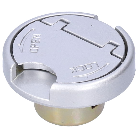 NFTIGB Premium Stainless Steel Gas Tank Lock Cap with Keys Replacement Kit for GY6 50cc 150cc Scooter Motorcycle Moped TAOTAO RUCKUS ROKETA Gas Tank Lid Cap Silver Color (3.15 in / 8.0 cm)