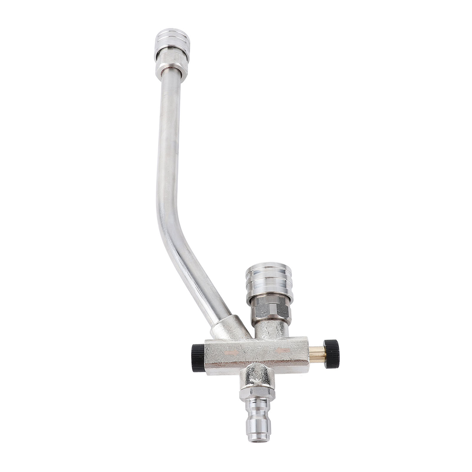 NFTIGB Pressure Washer Extension Wand Dual Connector Tool 1/4in Quick Connect Switch Double Tip Attachment Power for Home Boat Car Washing (11.42 in / 29 cm)