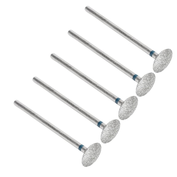 NFTIGB Professional 5Pcs Cuticle Remover Nail Drill Bit Set, Diamond UFO Shape Grinding Bits for Manicure Pedicure, 3/32 inches / 2.35 mm Shank