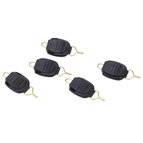 NFTIGB Professional Fishing Line Stopper 5PCS Baitcasting Reel Fishing Line Clip Holder Buckle Keeper Fishing Tackle Accessories Double Unit 5 inches / 12.7 cm Essential Gear