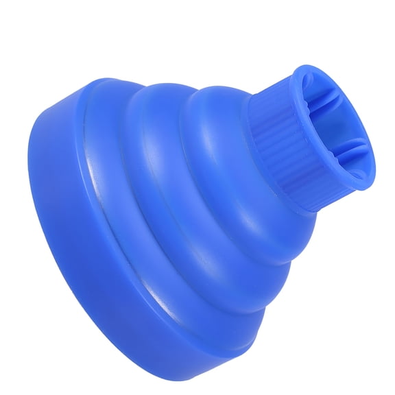 NFTIGB Professional Folding Hairdryer Diffuser Cover, Collapsible Silicone Blow Dryer Attachment for Hair Volumizing, Blue