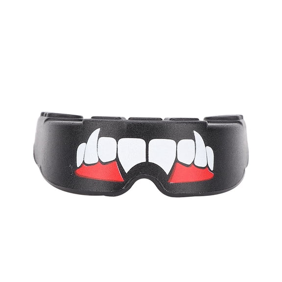 NFTIGB Professional Mouth Guard Teeth Protector Gum Shield Karate Boxing Protection Tool Black (4.72 inches / 12.00 cm)