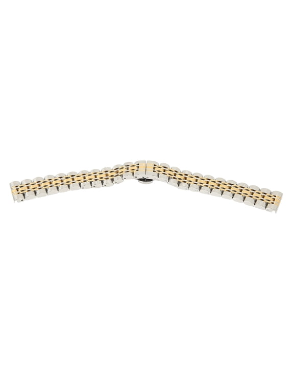 Professional Replacement Watch Band, Length Adjustable Stainless Steel Strap Accessory Parts, Golden 14mm / 0.55 inches. Designed for ultimate comfort and durability for everyday wear.