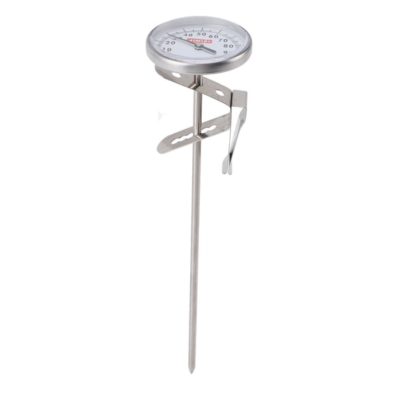 NFTIGB Professional Stainless Steel Milk Thermometer 7.7 inches / 19.5 cm Long Stem Instant Read Dial Thermometer for Coffee Frothing Chocolate Meat Kitchen Gadget