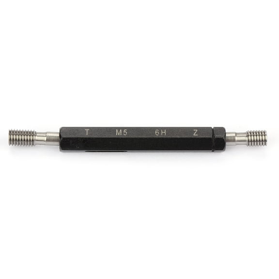 NFTIGB Professional Steel Gage Thread Plug Gauge Dimensional Measurement Hand Tool For Internal Thread Correctness Verification Metric Size M5x0.8 Silver