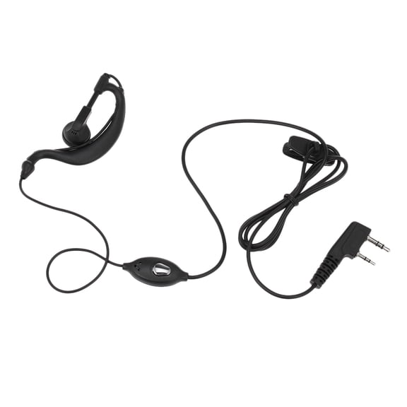 NFTIGB Professional Walkie Talkie Headset D-Shape Earpiece with Big PTT Mic for Kenwood BAOFENG Retevis Two Way Radio K-Plug, Stable Earhook Earphone, 8.00 x 7.00 x 1.00 inches / 20.3 x 17.8 x 2.5 cm
