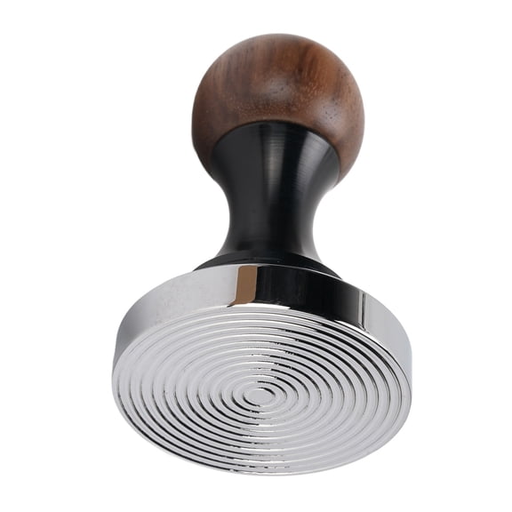 NFTIGB Professional Walnut Wood Handle Espresso Coffee Tamper 51mm / 2.01 inches Threaded Bottom Press Tool