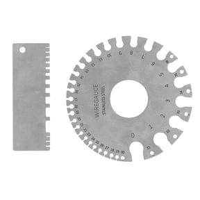 NFTIGB Professional Wire Gauge Measuring Tool Round Stainless Steel Diameter Ruler Gauge for Woodworking Supplies High Precision Diameter Measuring Tool 3.3 oz / 94g