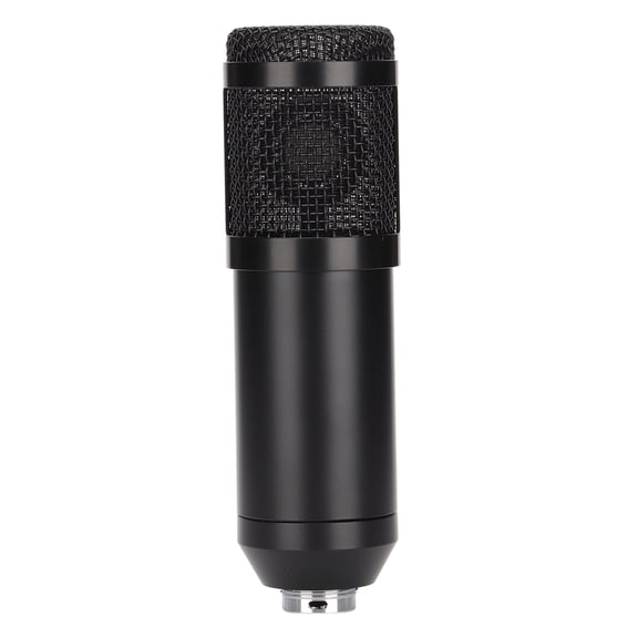 NFTIGB Professional Wired Condenser Microphone Kit XLR to 3.5mm Broadcast Recording Mic with Shock Mount for PC Laptop Gaming Podcasting (8.27 inches / 21 cm) Classic Black