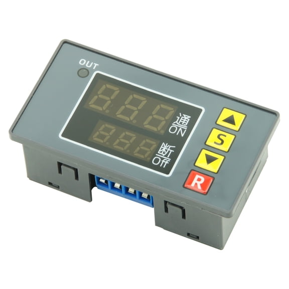 NFTIGB Programmable Time Control Controller Digital Delay 1-Way Relay Switch Active Output Auto Manual Trigger DC12V 240W Module For Smart Home Automation System (3.13 inches / 79.5 mm)