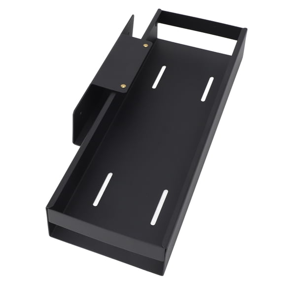 NFTIGB Pull Out Cabinet Organizer, Carbon Steel Slide Out Drawer, Premium Sliding Pantry Storage Shelf and Under Sink Rack for Kitchen Bathroom, Black, Small Size (14.17" x 5.91" x 3.15")