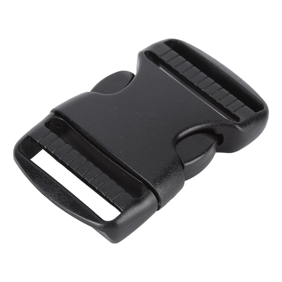 NFTIGB Quick Release Buckle Plastic Dual Adjustable Strap Buckles Replacement DIY Craft for Backpack, Black Heavy Duty Dual-Side Molle Clips for 1.5 inch / 38mm Width Straps (5 Pcs)