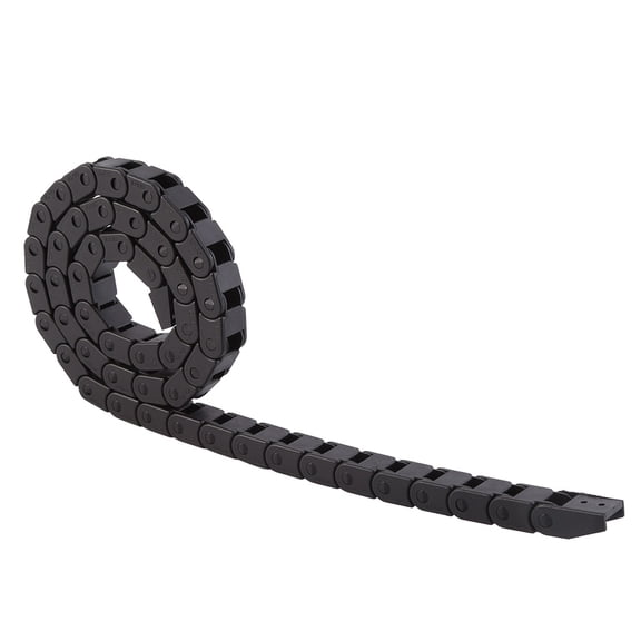 NFTIGB R28 Black Nylon Cable Drag Chain Wire Carrier 1000mm / 40 inches Long for 3D Printer and CNC Router Machine