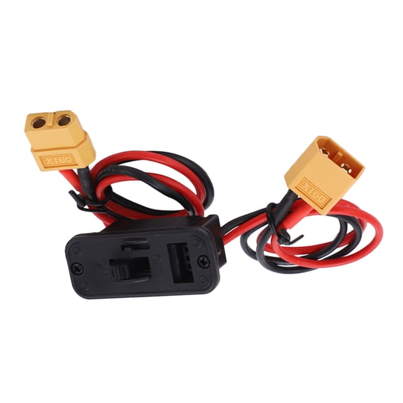 NFTIGB RC Airplane Switch Large Current On Off Switch with XT60 Plug for RC Model Aircraft and Cars, 18AWG Wire Replacement Part, 1.1 oz / 32g, Black