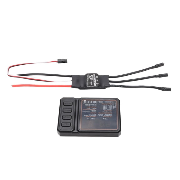NFTIGB RC Brushless ESC 20A Electric Speed Controller 2-3S LiPo Input 5V 2A BEC Output Rainproof Vehicle Parts for Model Airplane Accessories (5.12 inches / 13 cm Length)