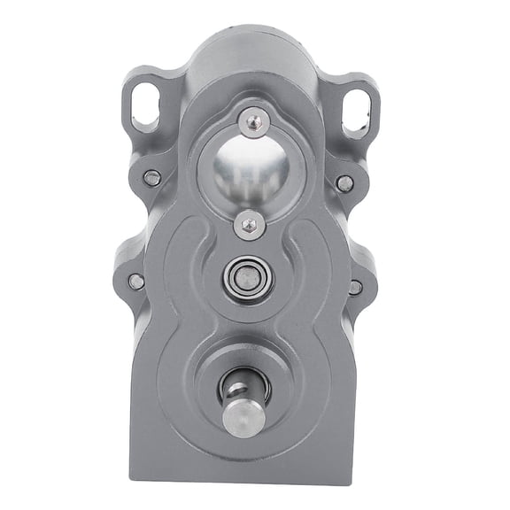 NFTIGB RC Gear Box Motor Aluminum CNC Vertical Gearbox D1RC Upgrade Parts for SCX10 1/10 Remote Control Car, Titanium Color