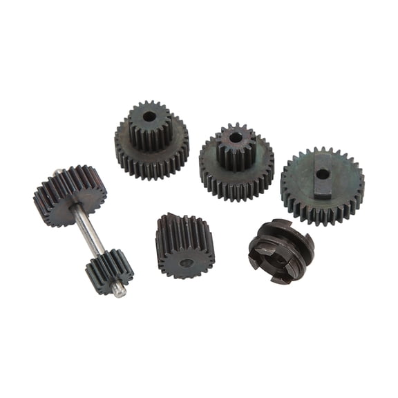 NFTIGB RC Metal Steel Transmission Gear Set for WPL Double Speed RC Gearbox Upgrade DIY Conversion Accessory, High Performance Replacement Parts, 6 Pieces Kit (2.36 inches / 6 cm)