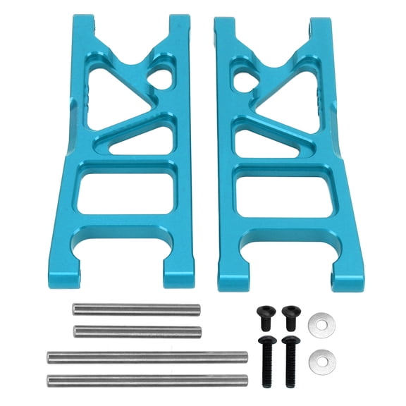 NFTIGB RC Rear Lower Suspension Arms Kit, Premium Aluminum Alloy Toy Replacement Parts, 1/10 Scale RC Rear Swing Arm Accessory for ARRMA Typhon and Bigrock Models, Deep Blue (5.91 inches / 15 cm)