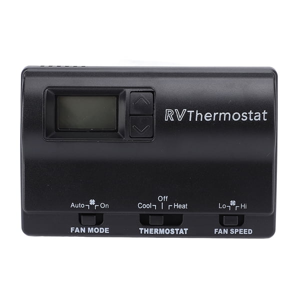 NFTIGB RV Digital Thermostat 83303862 Black Wall Mounted Replacement for 8330-336 8330-337 8330-338 (15.00 inches / 38.10 cm)