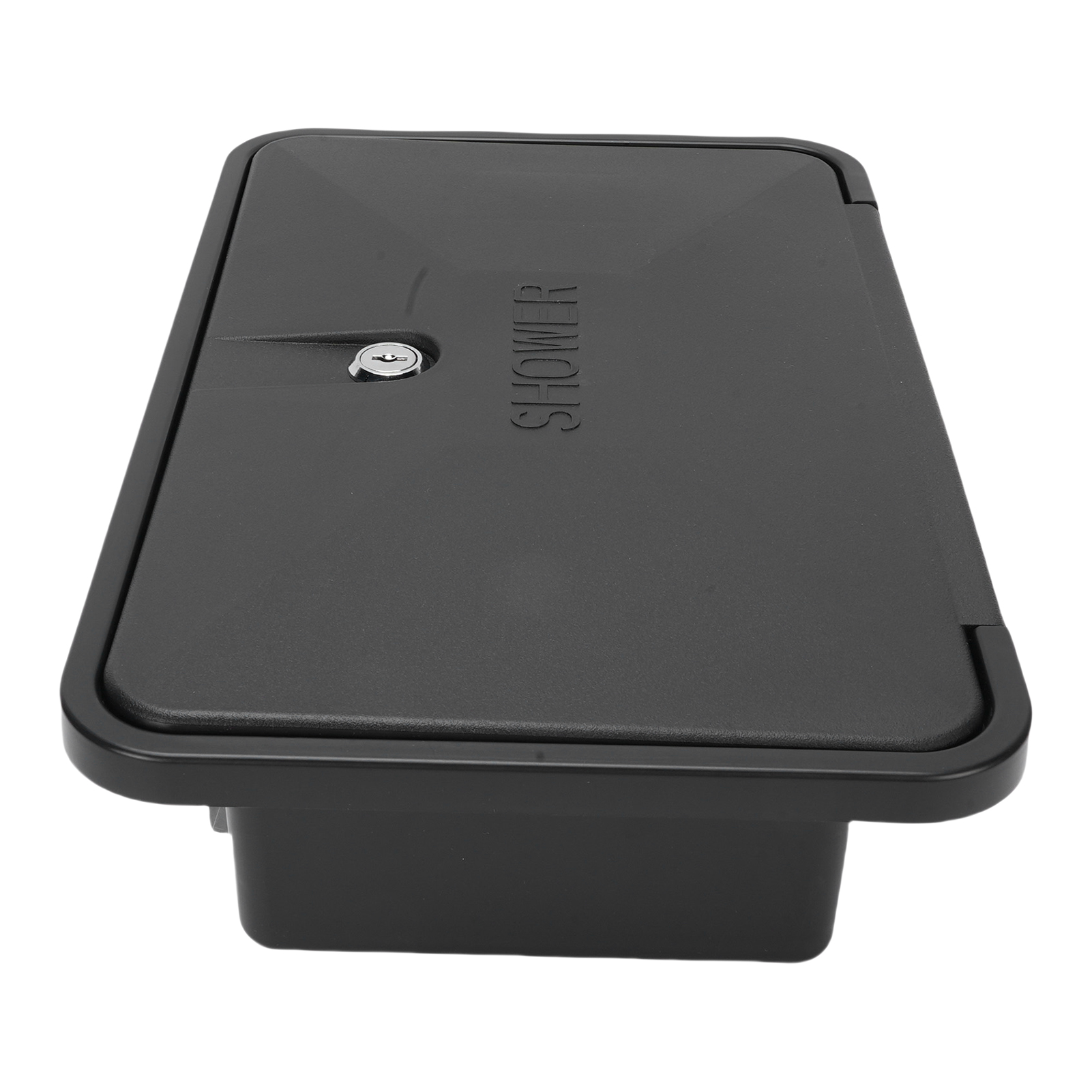NFTIGB RV Exterior Shower Box Kit with Hose Keys 2.5GPM Showerhead Faucet Easy Install Black (13.6 x 8.7 inches / 344.6 x 219.8 mm)