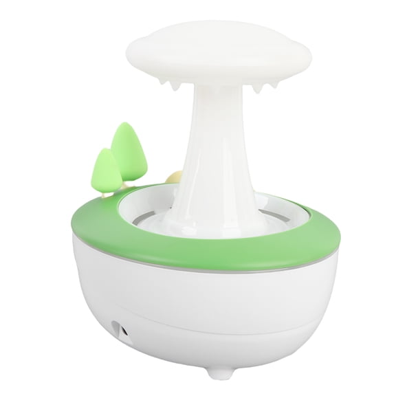 NFTIGB Raindrop Humidifier for Bedroom, 280ml Ultrasonic Essential Oil Diffuser with 7 Color Night Light, 5.9x5x6.7 inches / 15x12.8x17cm, EU Plug 100-240V White