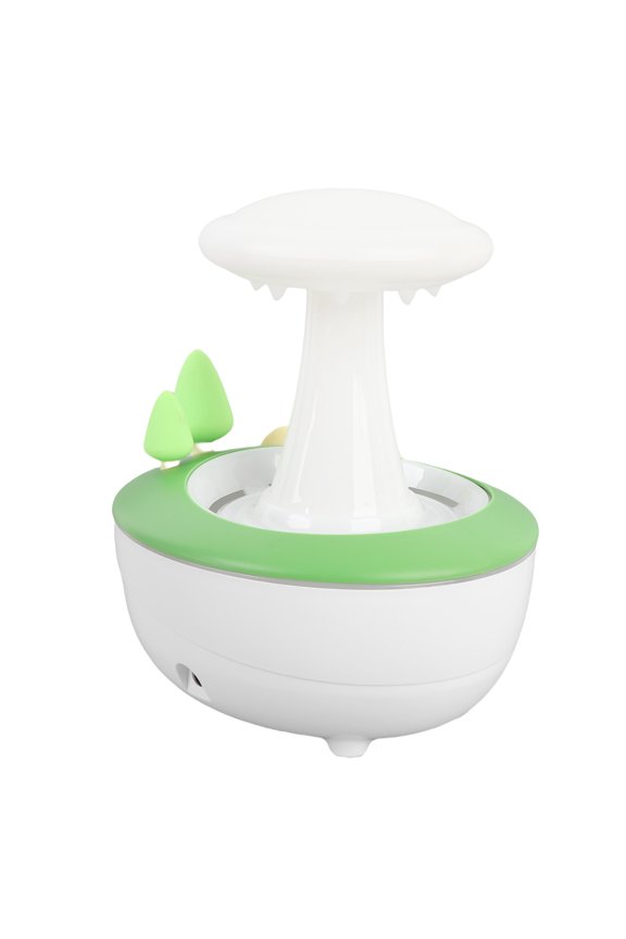 NFTIGB Raindrop Humidifier for Bedroom, 280ml Ultrasonic Essential Oil Diffuser with 7 Color Night Light, 5.9x5x6.7 inches / 15x12.8x17cm, EU Plug 100-240V White