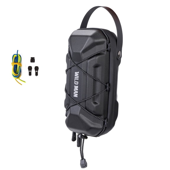 NFTIGB Rainproof Quick Release Bike Handlebar Bag EVA Hard Shell Waterproof Scooter Storage Bag and Bicycle Front Tube Hanging Pouch Pack (10 x 5 inches / 25.4 x 12.7 cm)