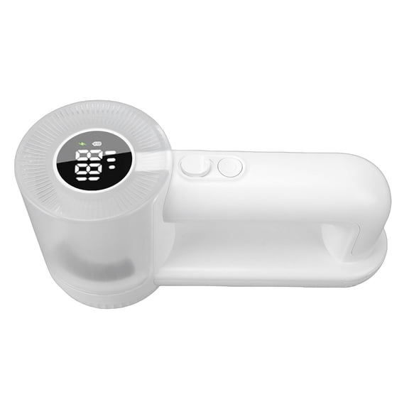 NFTIGB Rechargeable Fabric Shaver 3 Speeds 1800mAh Electric Lint Shaver with Transparent Dust Tank LED Display White (7.87 x 3.94 x 3.15 inches / 20.0 x 10.0 x 8.0 cm)