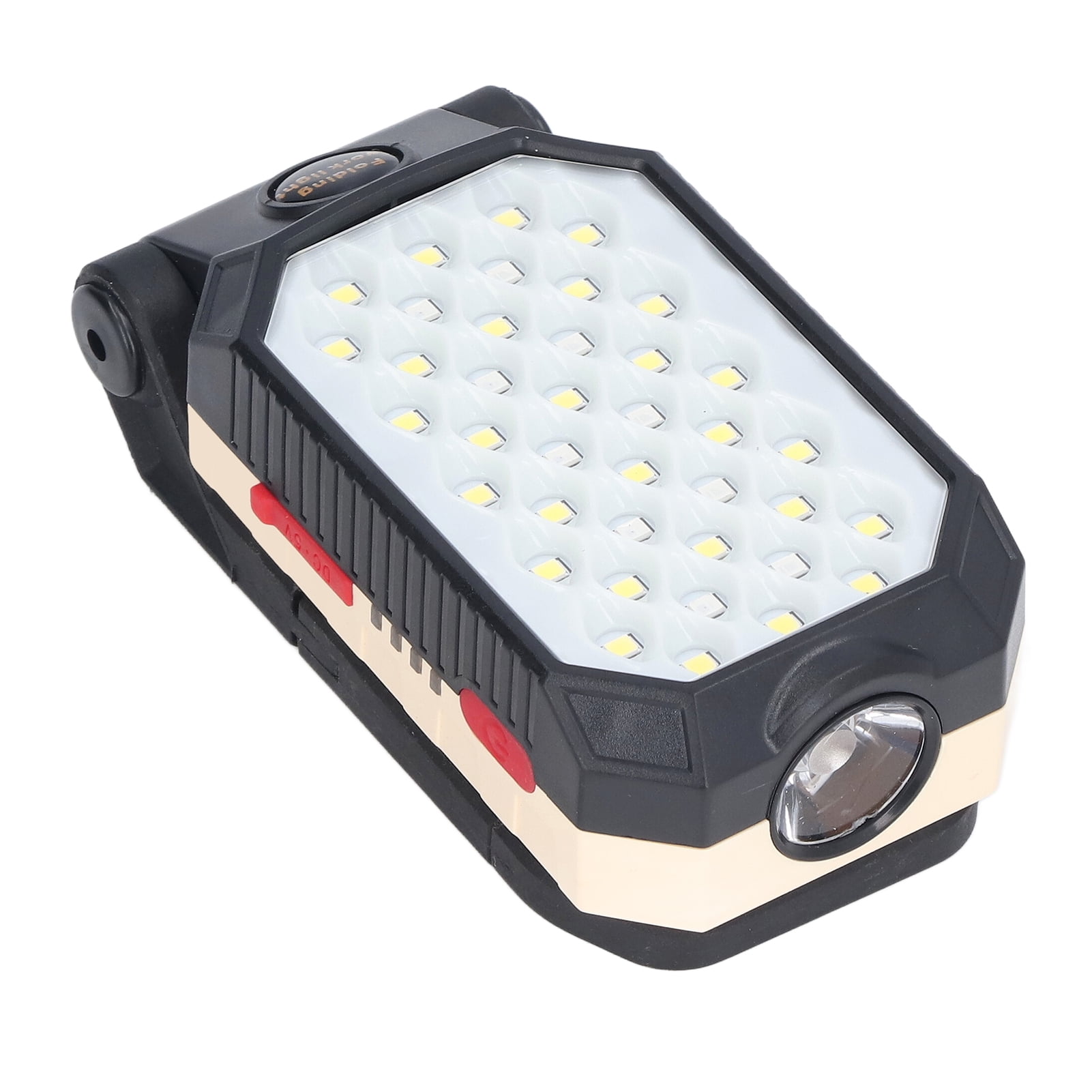 NFTIGB Rechargeable LED Flashlight COB Magnetic Work Light Adjustable Magnet Camping Lantern Portable Emergency Lamp with USB Cable Built-in 4400mAh Battery 4.7 inches / 12 cm Black
