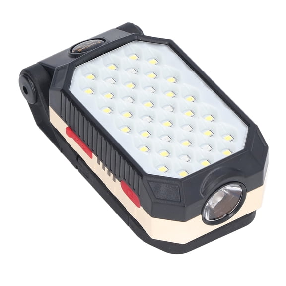 NFTIGB Rechargeable LED Flashlight COB Magnetic Work Light Adjustable Magnet Camping Lantern Portable Emergency Lamp with USB Cable Built-in 4400mAh Battery 4.7 inches / 12 cm Black