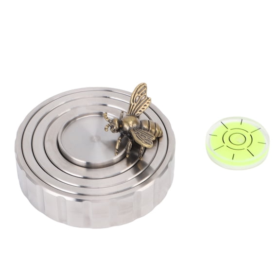NFTIGB Record Weight Stabilizer Anti Slip Turntable Speed Timing Accuracy Improvement with Bubble Level for LP Record Player System (5.12 inches / 13 cm, 1.68 lbs / 760 g)