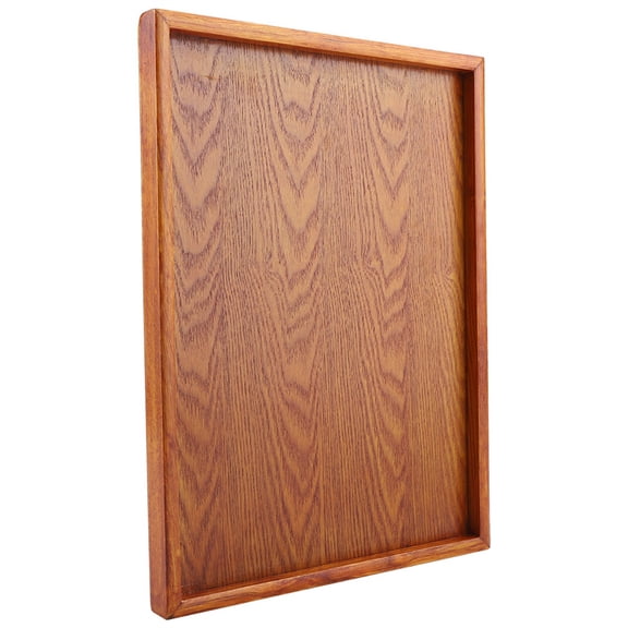 NFTIGB Rectangle Wooden Tea Tray Serving Table Plate Snacks Food Storage Dish for Hotel Home Kitchen Restaurant Smooth Surface Easy to Clean (14.2x10.6 inches / 36x27 cm) Lightweight Durable Wood
