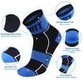 thumbnail image 1 of NFTIGB Reflective Cycling Socks High-Visibility Breathable Athletic Ankle Socks for Men and Women, Blue, Size L (40-44), 2.29 oz / 65g, 1 of 4