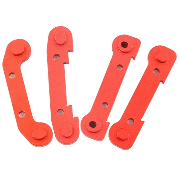 NFTIGB Reinforced Swing Arm Fixed Set RC Car Upgrade Accessory Fit for Wltoys 144001 1/14 Off-Road Vehicles High Performance Red Replacement Parts (3.54 inches / 9 cm length)