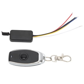 NFTIGB Relay Remote Switch 433MHz Wireless RF Transmitter Receiver Module for Electric Door Window, 3.5V-12V Smart Home Access Control, Black, 3.94 inches / 10 cm Pack