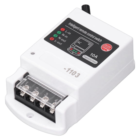 NFTIGB Remote Control Switch 10A Relay 3km Control Range Wireless Switch for Water Pump Motor Garage Door AC380V <=1KW Power Single Phase
