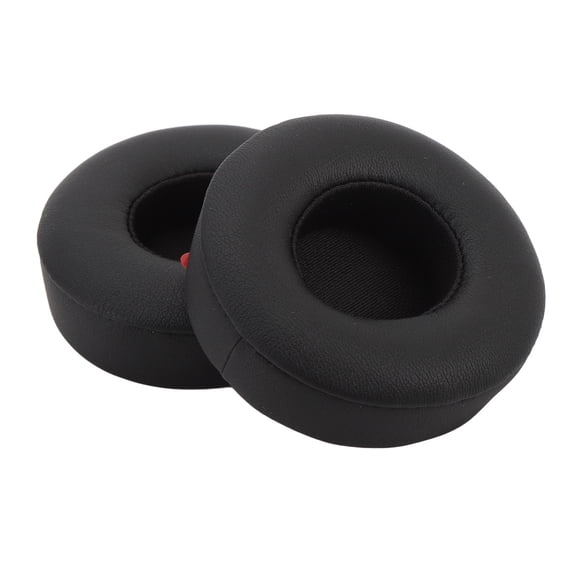 NFTIGB Replacement Ear Pads for Wireless Bluetooth On Ear Headphones, Protein Leather Memory Foam Sponge Cushions, 5.91 inches / 15 cm, Black