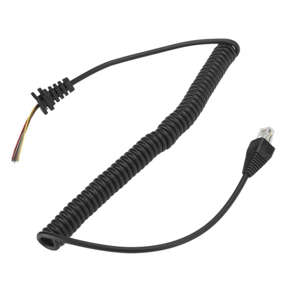 NFTIGB Replacement Telephone Spring Line Cord for Yaesu FT-450 FT-817 FT-817ND FT-857D FT-897D FT-900 Radio Microphones (5.9 inches / 15 cm)