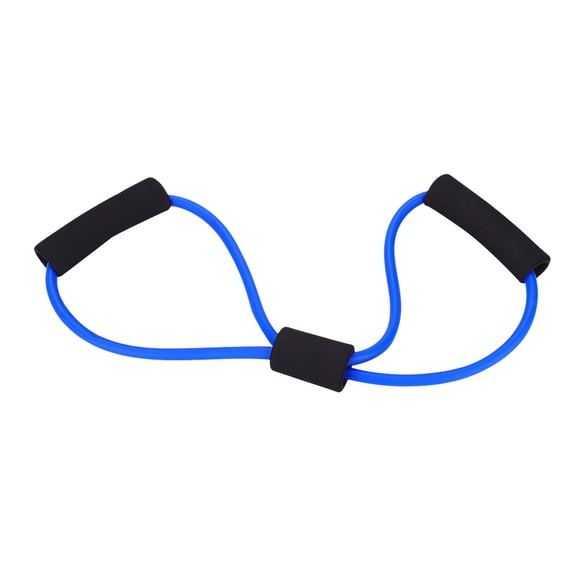 NFTIGB Resistance Stretch Rubber Band Training Rope Tube Workout Fitness Exercise Equipment for Yoga Gym Home Workouts Pilates Strength Training, Blue (39.37 inches / 100 cm)