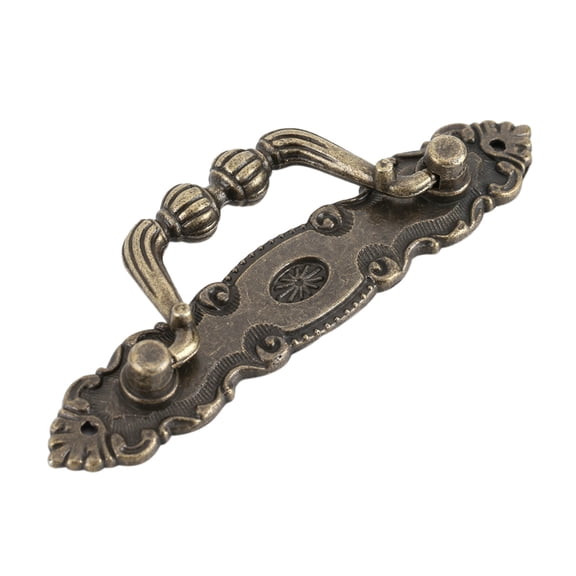 NFTIGB Retro Lion Head Cabinet Pull Antique Bronze Zinc Alloy Furniture Drawer Handles Closet Door Knobs Hardware 4 Pack (4.02 x 0.79 inches / 10.2 x 2 cm)