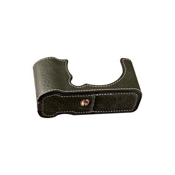 NFTIGB Retro PU Leather Camera Half Case Protective Bag Set with Shoulder Strap Compatible with Fujifilm X-M5, Anti-Scratch Shockproof Camera Carry Case Cover Shell for Outdoors Travel, Green